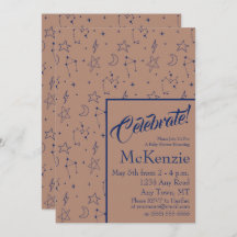 Chá de fraldas de constelações Celestiais Elegante