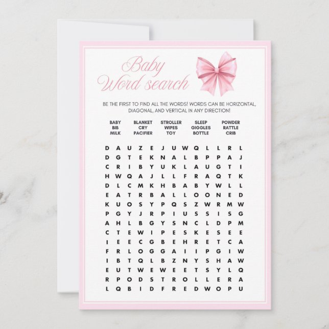 Convites Chá de fraldas de coquete de Arco rosa - Nome edit (Frente)