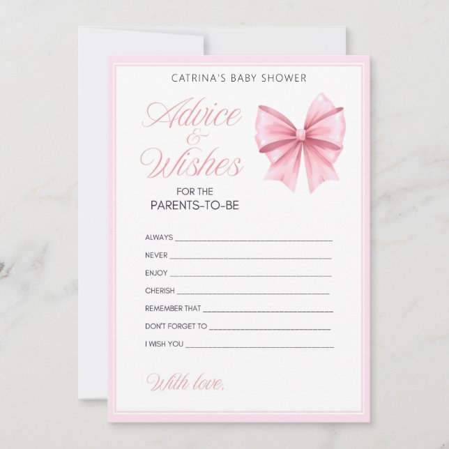 Convites Chá de fraldas de coquete de Arco rosa - Nome edit (Frente)