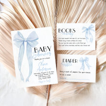 Chá de fraldas de coquete de desenho de Arco azul