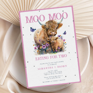 Convites Chá de fraldas de cor rosa-de-rosa-branca-branca-v