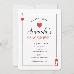 Convites Chá de fraldas de Dia de os namorados de Placa de 