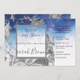 CONVITES CHÁ DE FRALDAS DE DISTÂNCIA LONGA E DE VINTAGEM AZ