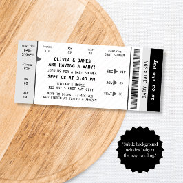 Convites Chá de fraldas de Diversão Única de Gig. Música de