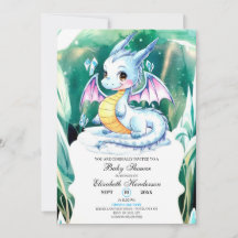 Chá de fraldas de dragão branco