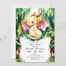 Chá de fraldas de Dragão de Cubo Personalizado
