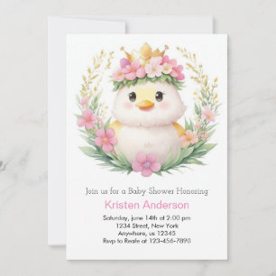 Convites Chá de fraldas de Ducklings and Dreams Girl