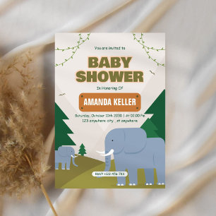 Convites Chá de fraldas de elefante