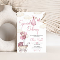 Chá de fraldas de Entrega Especial do Girl Storck