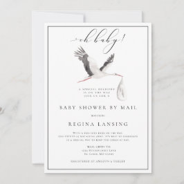 Convites Chá de fraldas de Entrega Especial por Email