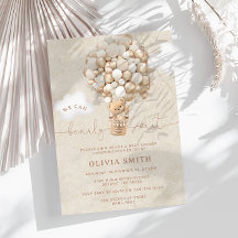 Chá de fraldas de Espera Neutral do Balão do Urso 