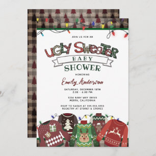 Convites Chá de fraldas de Férias Neutro de Gênero