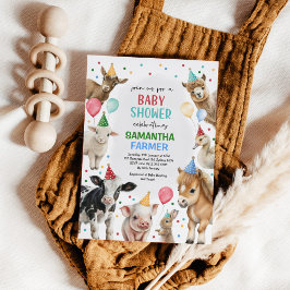 Convites Chá de fraldas de festas de galões de gado