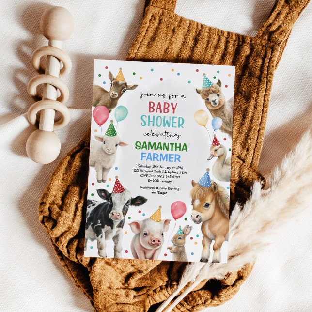 Convites Chá de fraldas de festas de galões de gado (Criador carregado)