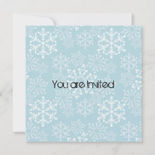 Convites Chá de fraldas de flocos de neve