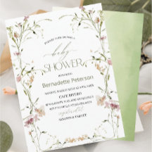 Chá de fraldas de Flores Selvagens de Cor-de-Água