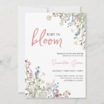 Chá de fraldas de flores silvestres