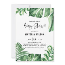 Chá de fraldas de Folhas Variadas Tropicais de Aqu