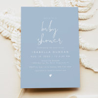 Chá de fraldas de Foto Azul do Céu Minimalista