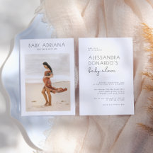 Chá de fraldas de Fotografia Moderna com Tipografi