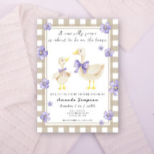 Chá de fraldas de Ganso bobo