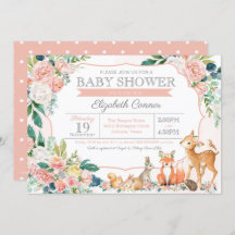 Chá de fraldas de Garota de Animais Florestais Ado