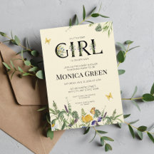 Chá de fraldas de Garota de Flor Selvagem