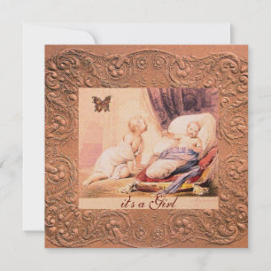 CONVITES CHÁ DE FRALDAS DE GAROTA DE PINCO COM CHUMBO