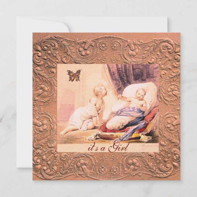 Convites Chá de fraldas DE GAROTA DE PINK COM CHAMADA DE BO (Frente)