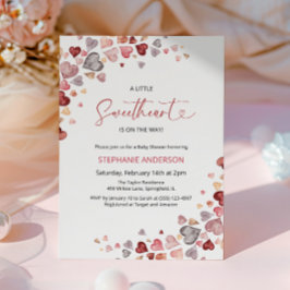 Convites Chá de fraldas de Garota Doce