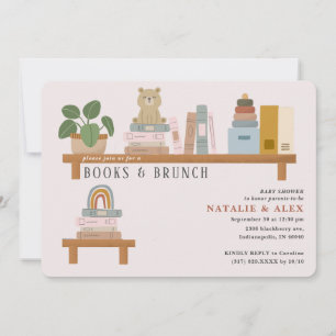 Convites Chá de fraldas de Garota Rosa da Prateleira