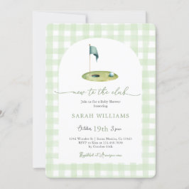 Convites Chá de fraldas de Golfe