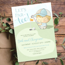 Convites Chá de fraldas de Golfe, Festa de Coed Par Tee Cut