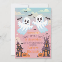 Chá de fraldas de Halloween de Twin Boo