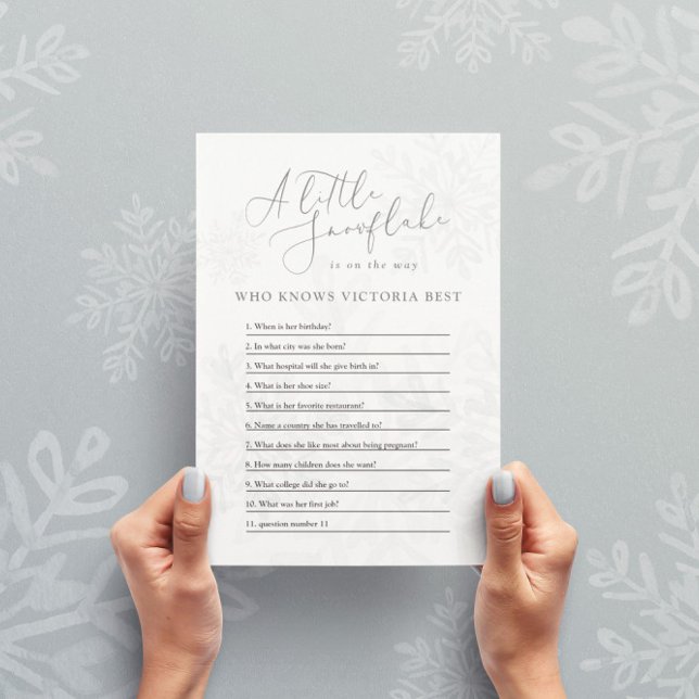 Convites chá de fraldas de inverno com floco de neve que co (Criador carregado)