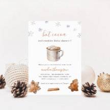 Chá de fraldas de inverno de Cacau quente e cookie