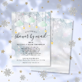 Convites Chá de fraldas De Inverno Por Correio Longo Distân