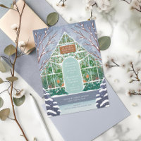 Chá de fraldas de inverno Snowy Greenhouse
