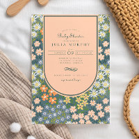 Chá de fraldas de Jardim de Pêssego de Flores Selv