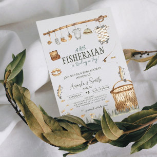 Convites Chá de fraldas De Joy Fish Boy