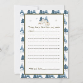 Convites Chá de fraldas de Lobo Ártico de Inverno Cujo Inve