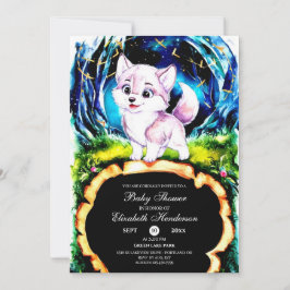 Convites Chá de fraldas de Lobo da Madeira