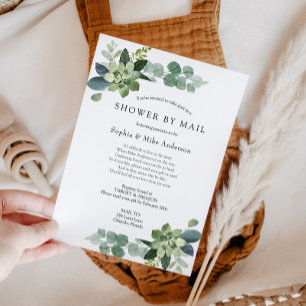 Convites Chá de fraldas de Longa Distância por Email