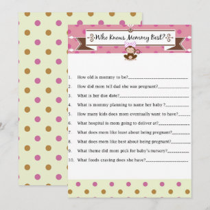 Convites Chá de fraldas De Macacos Que Conhece O Melhor Jo