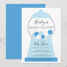 Chá de fraldas de Máquina Azul de Menino Moderno