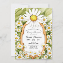 Chá de fraldas de Margarida Floral Mágica