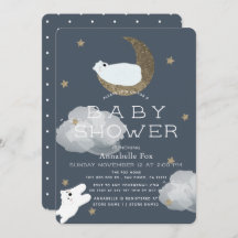 Chá de fraldas de Marinho de Ursos Polares de Lua 