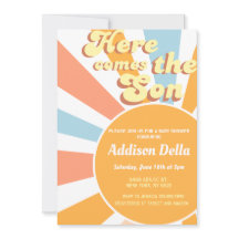 Chá de fraldas de Menino Sonho com Sol Retroativo