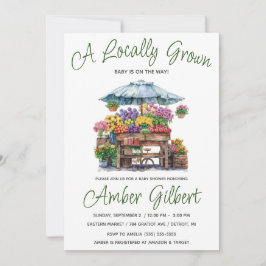 Convites Chá de fraldas de mercado mais florescente do agri