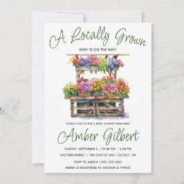 Convites Chá de fraldas de mercado mais florescente do agri